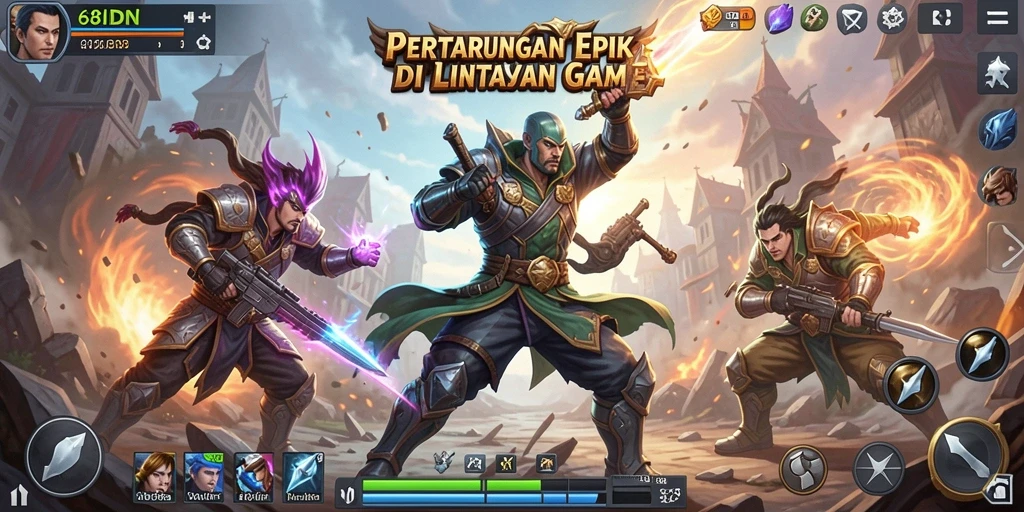 Tampilan menarik dari gameplay 68IDN dengan aksi pertarungan seru.
