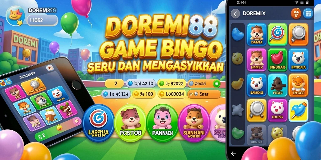 Tampilan gameplay Bingo DOREMI88 yang seru dan interaktif.