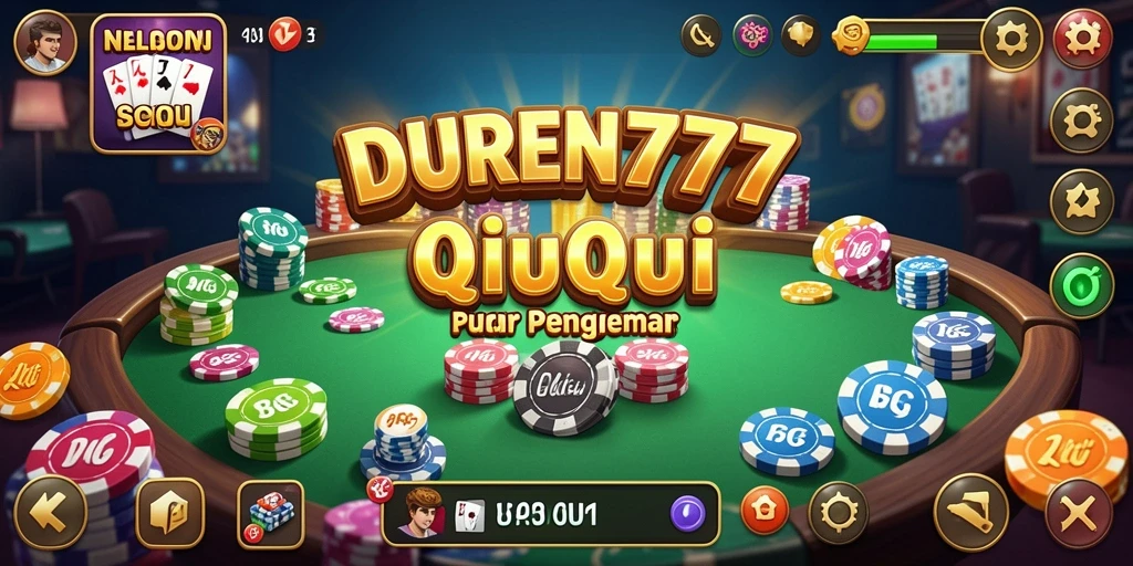 Tampilan nyata gameplay QiuQiu yang seru dan menantang.