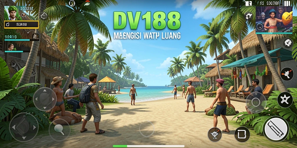 Screenshot gameplay menarik dari DV188 dengan desain penuh warna.