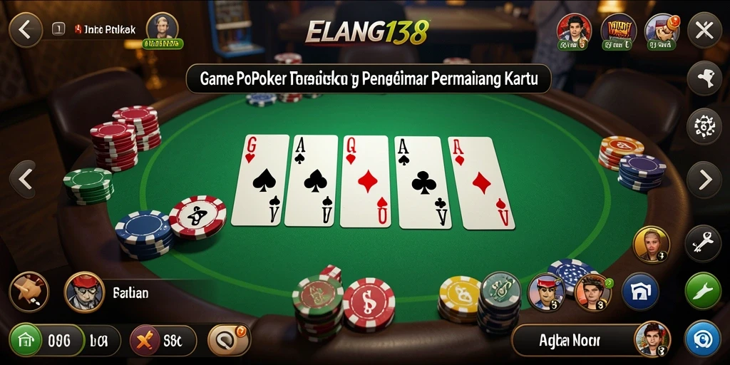 Gameplay seru Poker di ELANG138 dengan grafis menawan.