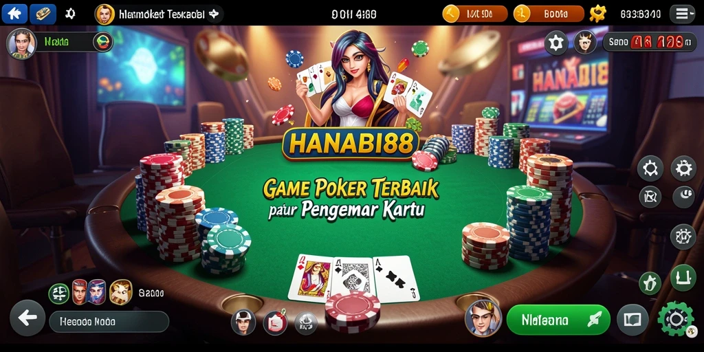 Gameplay seru di HANABI88 dengan pemain poker penuh strategi.