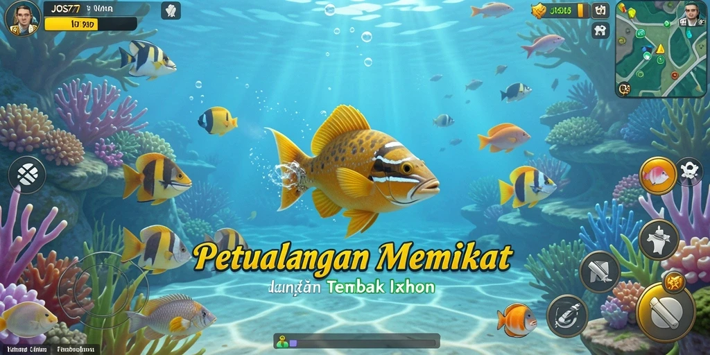 Screenshot utama menampilkan aksi seru JOS77 Tembak Ikan.