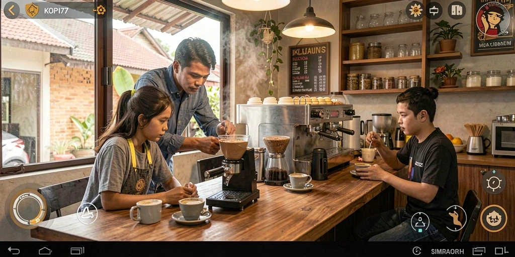 Tampilan gameplay KOPI77 yang menarik dengan berbagai jenis kopi.