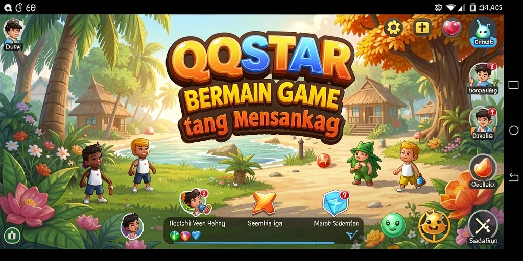 Gameplay seru dan interaktif dari QQSTAR yang membuat ketagihan.