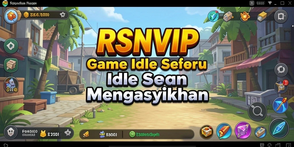 Tampilan seru gameplay RSNVIP dalam genre Idle.