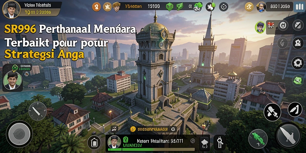 Tampilan gameplay SR996 yang intens dan strategis di Tower Defense.