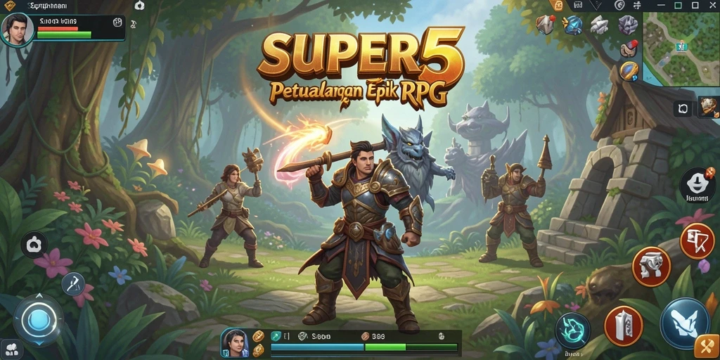 Tampilan gameplay RPG yang menakjubkan dan mendalam.