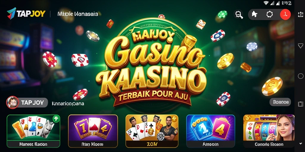 Screenshot gameplay TAPJOY menampilkan suasana Kasino yang menarik.