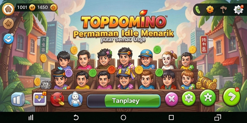 Gameplay TOPDOMINO dengan dominasi dan kemajuan yang memuaskan.