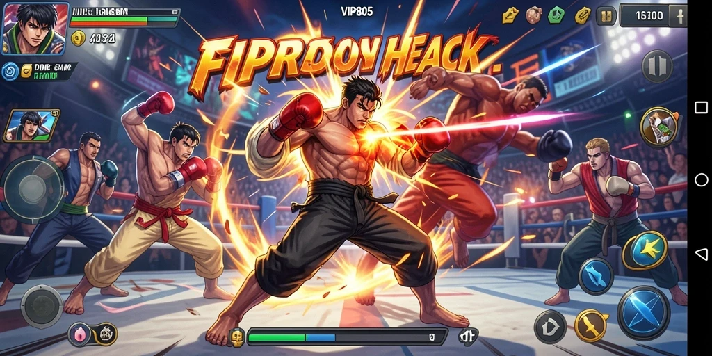 Gameplay seru dari VIP805 saat pertarungan berlangsung.