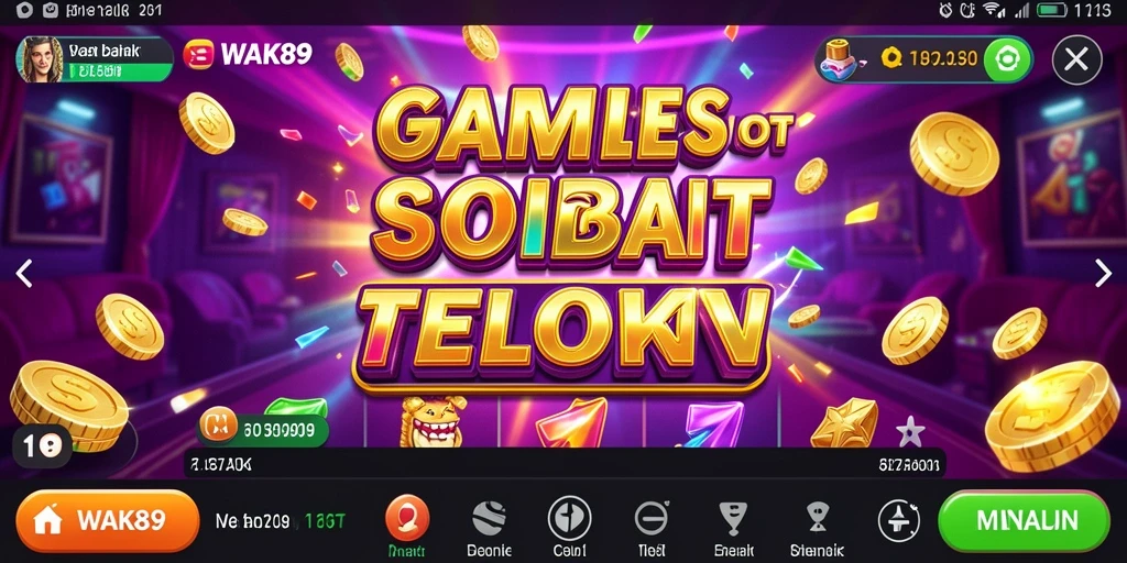 Screenshot gameplay utama WAK89 yang menunjukkan keseruan permainan Slot.