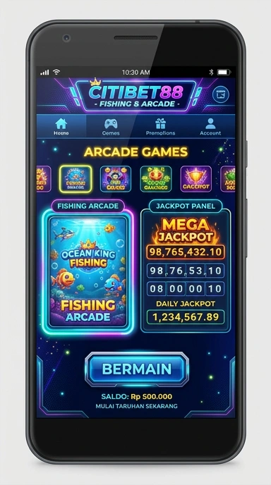 Screenshot aplikasi citibet88 dengan antarmuka pengguna intuitif.